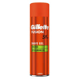 Gillette Fusion Shave Gel with Almond Oil, For Sensitive Skin, 200ml