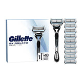 Gillette SkinGuard Sensitive Men’s Razor 1 Handle 10 Blade Refills