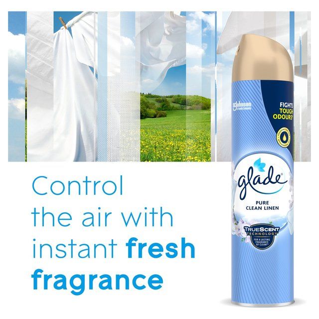 Glade Aerosol Clean Linen Air Freshener 300ml