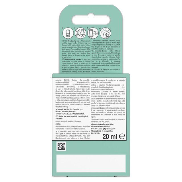 Glade Plug In Refill Electric Scented Oil Tropical Blossoms 20ml