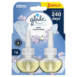 Glade Plug In Twin Refill Electric Scented Oil Clean Linen 2 x 20ml