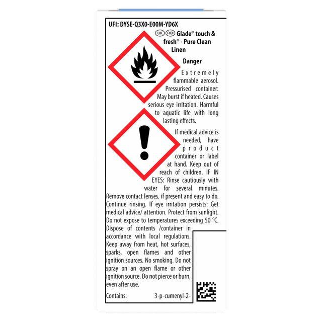 Glade Touch & Fresh Refill Clean Linen Air Freshener 10ml