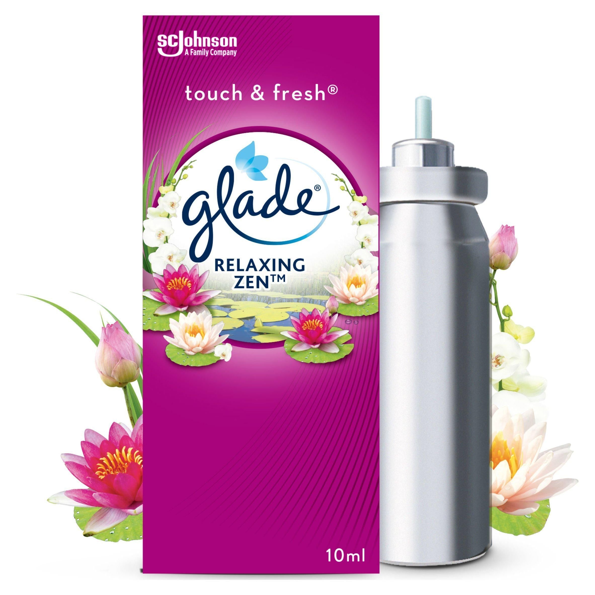 Glade Touch & Fresh Refill Relaxing Zen Air Freshener 10ml