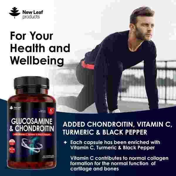 Glucosamine & Chondroitin + Vitamin C Turmeric 365 Capsules