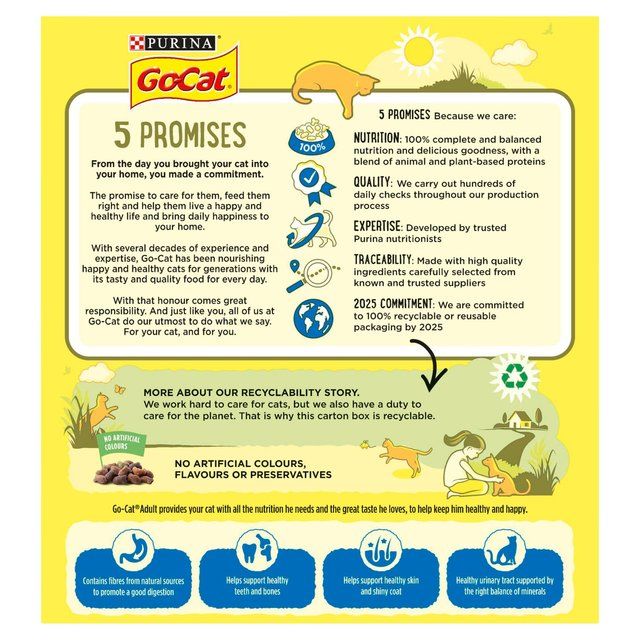 Go-Cat Herring and Tuna Dry Cat Food 320g