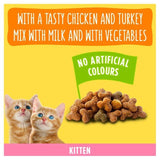 Go-Cat Kitten Chicken Turkey and Milk Dry Cat Food 750g