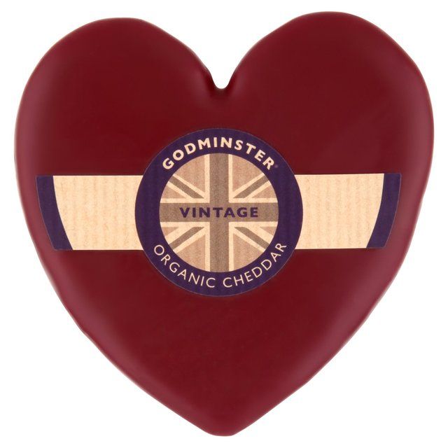 Godminster British Heart-Shaped Vintage Organic Cheddar 200g