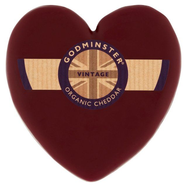 Godminster British Heart-Shaped Vintage Organic Cheddar 200g