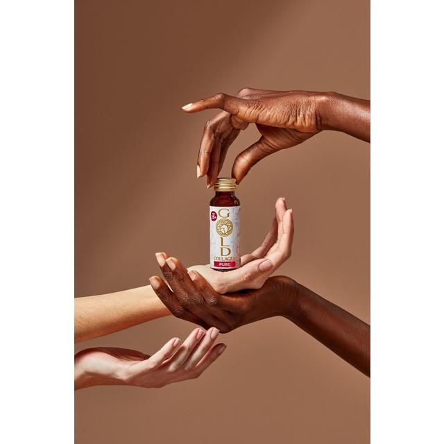 Gold Collagen Pure Skin Hair & Nail Beauty Liquid Supplement 25yrs+ 10 x 50ml