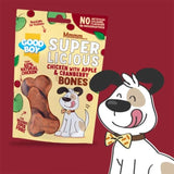 Good Boy Superlicious Chicken Apple & Cranberry Bone Dog Treats 100g