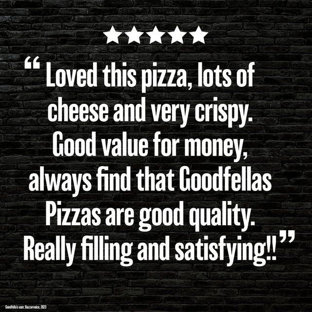 Goodfella's Stonebaked Thin Margherita Cheese Pizza 345g