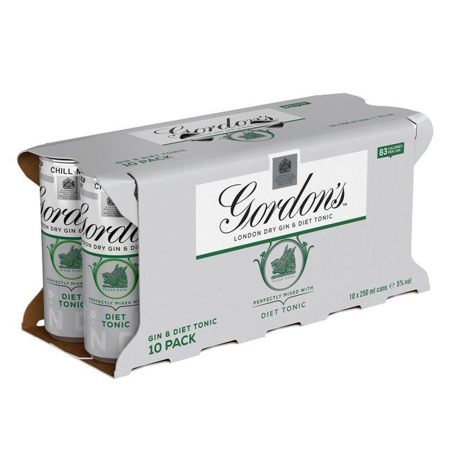 Gordon's Gin & Slimline Tonic 10 x 250ml