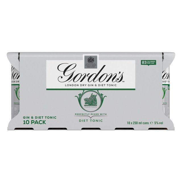 Gordon's Gin & Slimline Tonic 10 x 250ml