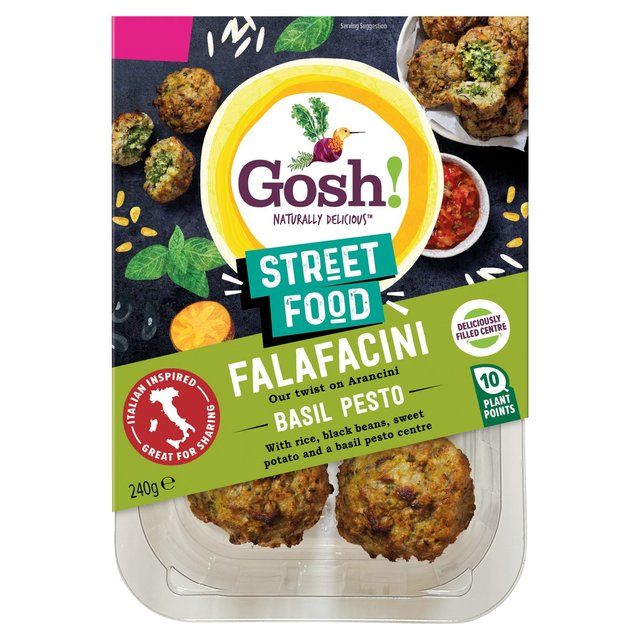 Gosh! Heat to Eat Falafacini with Basil & Pesto 240g