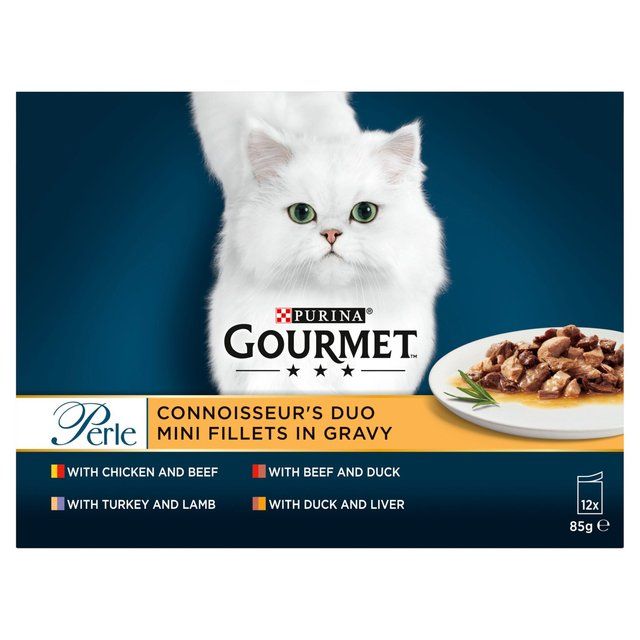 Gourmet Perle Connoisseur's Collection in Gravy Wet Cat Food 12 x 85g
