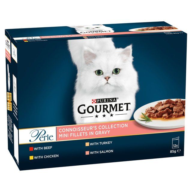 Gourmet Perle Connoisseur's Selection in Gravy Wet Cat Food 12 x 85g