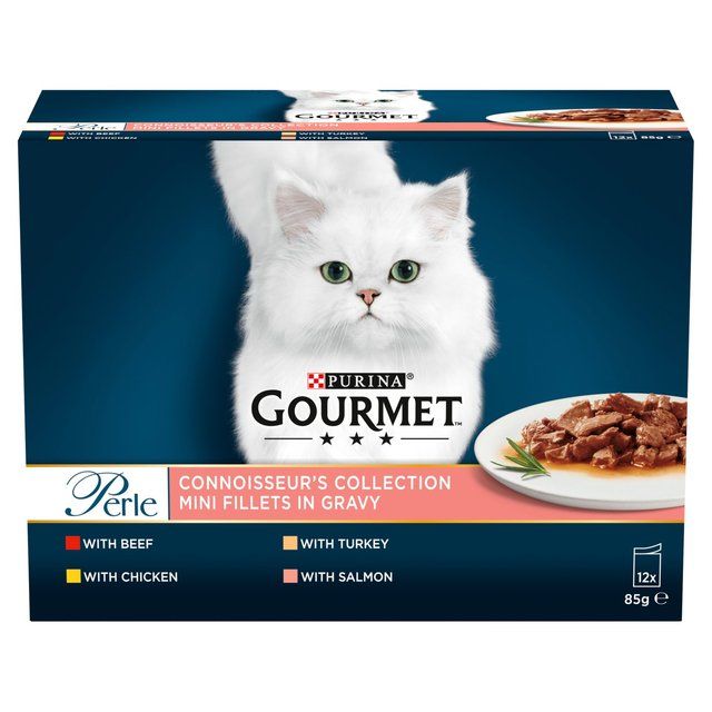 Gourmet Perle Connoisseur's Selection in Gravy Wet Cat Food 12 x 85g