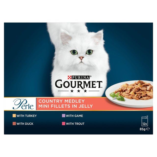 Gourmet Perle Country Medley in Jelly Wet Cat Food 12 x 85g
