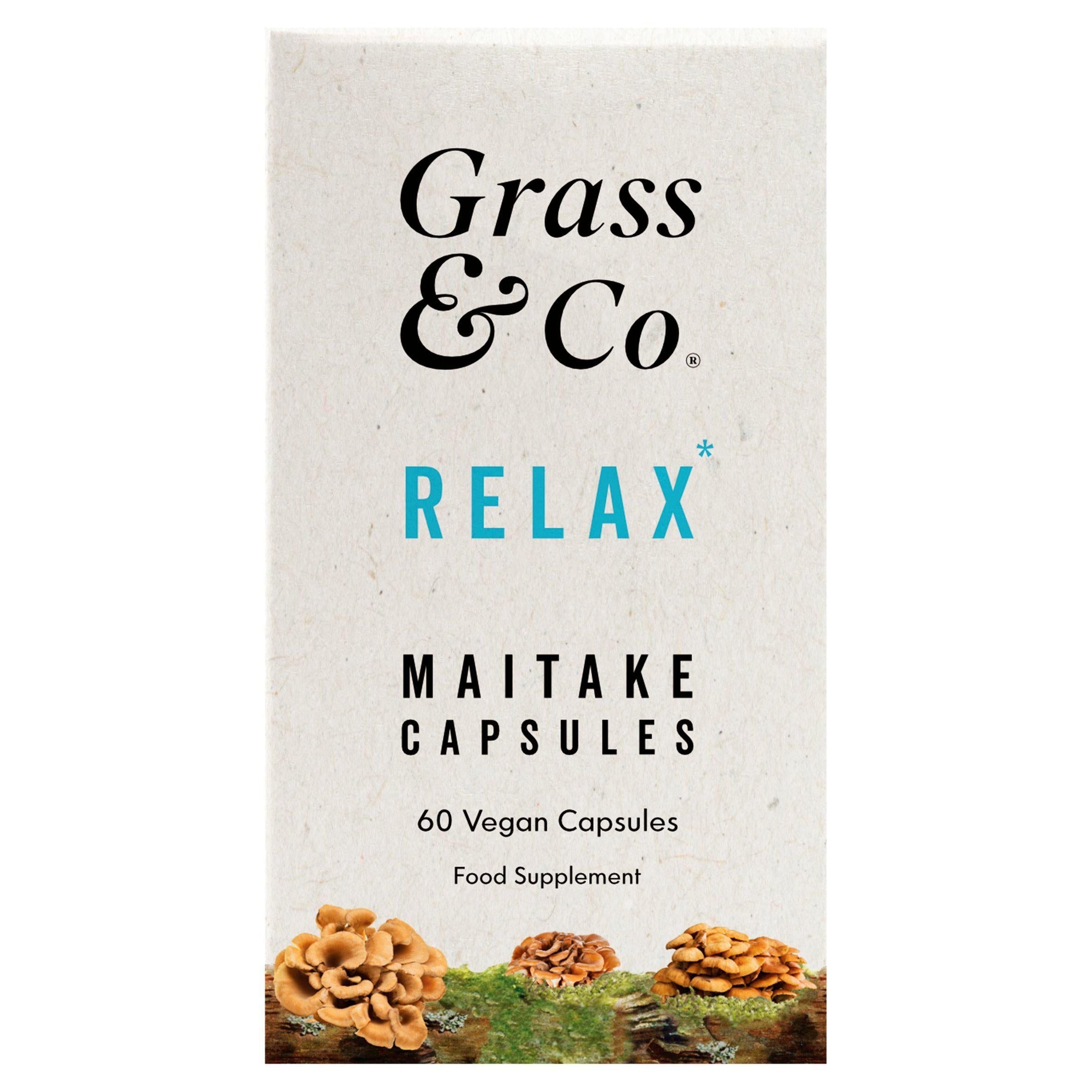 Grass & Co. Mushrooms Relax Maitake Vegan Capsules x60 120g