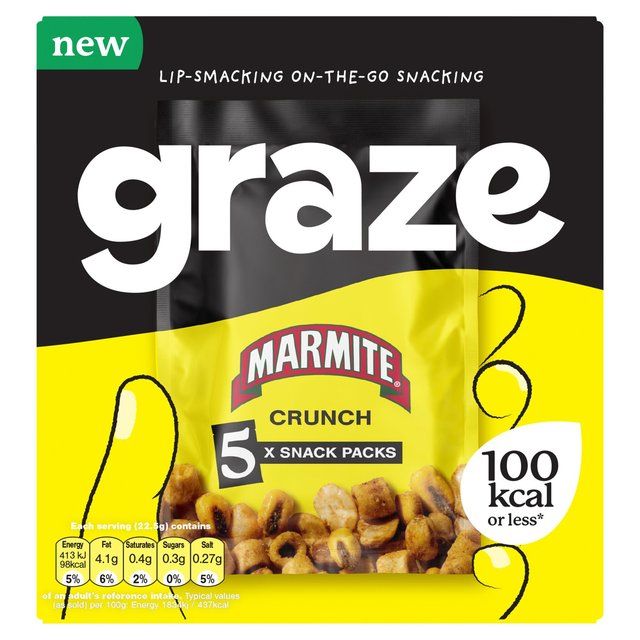 Graze-Marmite Multipack-22.5gx5 Snacks 5 x 22.5g