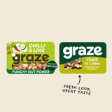 Graze Protein Chilli & Lime Vegan Mixed Nuts Snack 38g