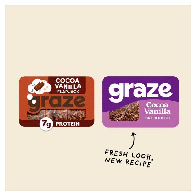 Graze Protein Cocoa Vanilla Vegan Snacks With Oats 50g
