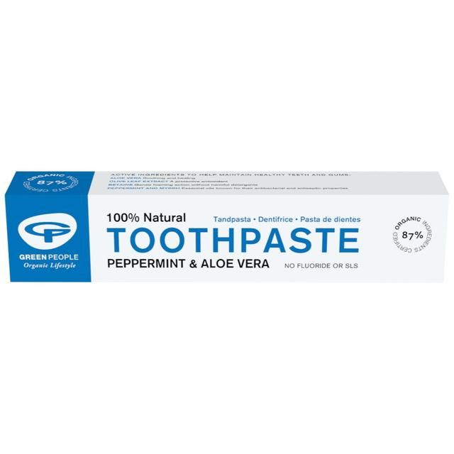 Green People Organic Toothpaste Peppermint & Aloe Vera Vegan 50ml