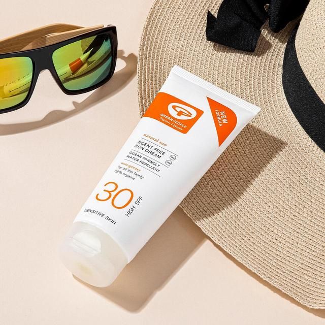 Green People SPF 30 Sun Cream Scent Free Travel Size 100ml
