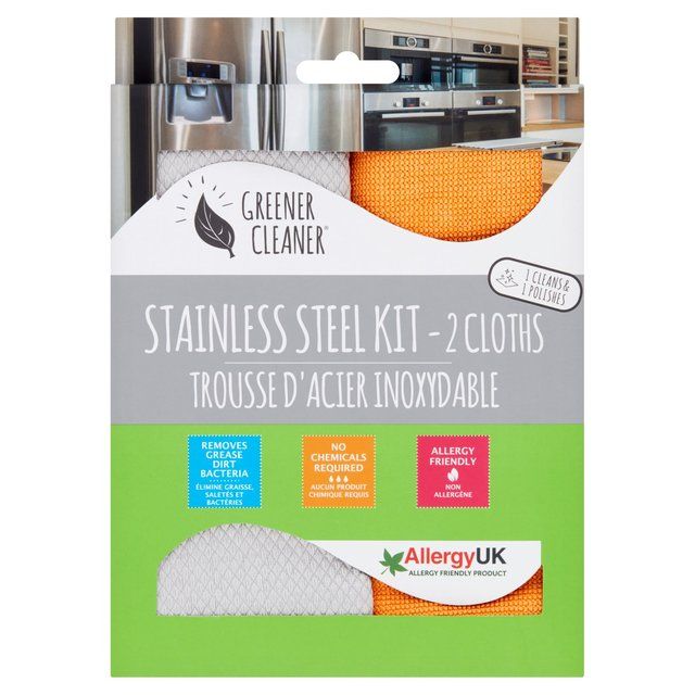 Greener Cleaner Stainless Steel Kit 2 per pack