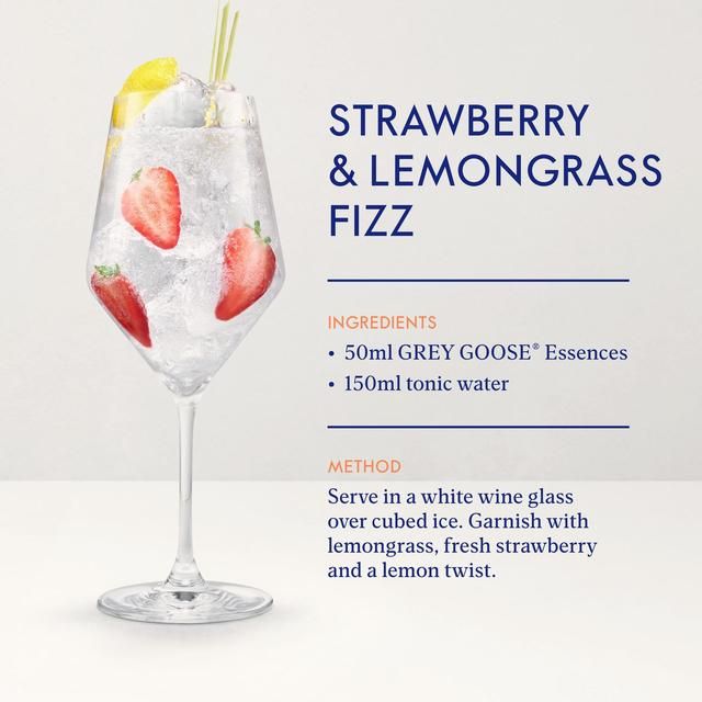 Grey Goose Essences Strawberry and Lemongrass Vodka Based Spirit Drink 700ml