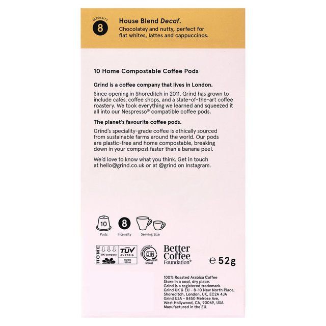 Grind Pod Refills - Decaf Blend 10 per pack