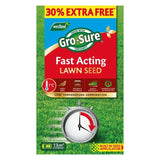 Gro-Sure Fast Acting Lawn Seed 10m2 + 30% Extra Free 400g