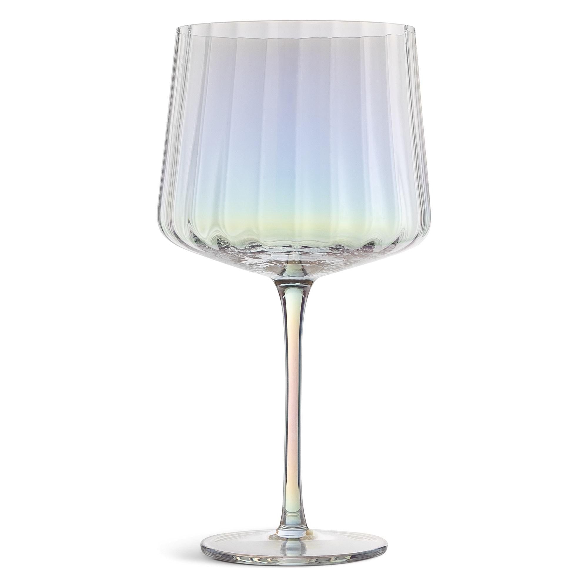 Habitat Iridescent Fluted Gin Glass