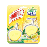 Harpic Active Fresh 6 Rim Block Citrus Toilet Cleaner 2 x 40g