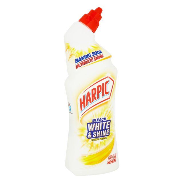 Harpic White & Shine Bleach Citrus Toilet Cleaner Gel 750ml