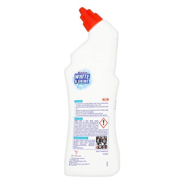 Harpic White & Shine Bleach Original Toilet Cleaner Gel    750ml