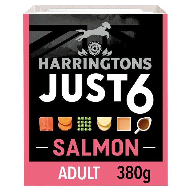 Harringtons Dog Just 6 Wet Salmon 8 x 380g