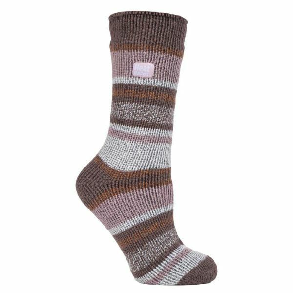 Heat Holders Ladies 2.3 TOG Thermal Winter Socks 4-8 UK Cabin Fever Beige