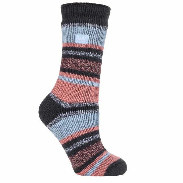 Heat Holders Ladies 2.3 TOG Thermal Winter Socks 4-8 UK Kaizen Multi Twist