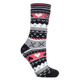 Heat Holders Ladies Fairisle Thermal Slipper Socks 4-8 UK
