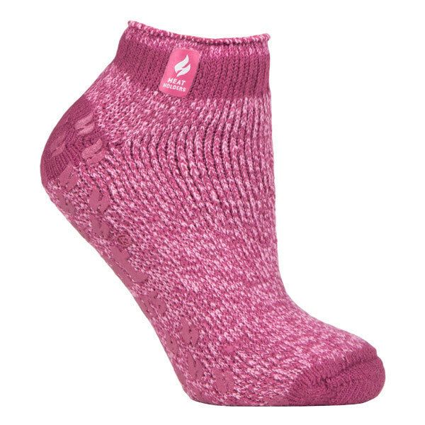 Heat Holders Ladies Low Cut Thermal Slipper Socks 4-8 UK Muted Pink (Pisa) / 1EA