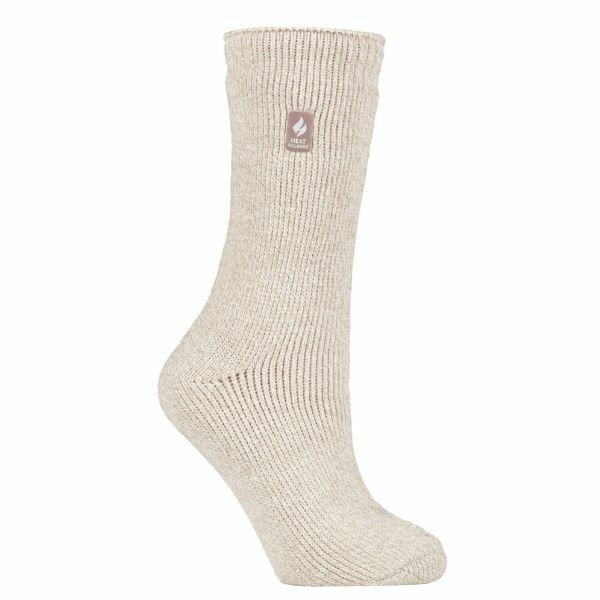 Heat Holders Ladies Thick Warm Thermal Socks 4-8 UK Oat (Vienna)