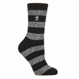Heat Holders Lite Womens Insulated Thermal Socks 4-8 UK Black / White (Bologna)