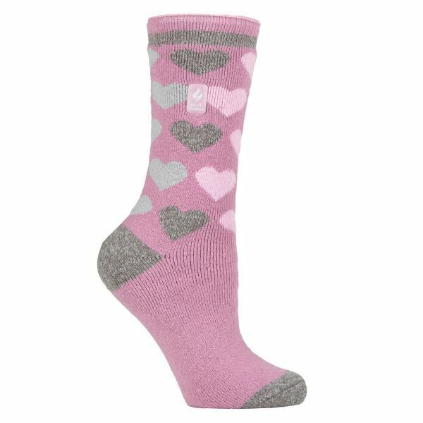 Heat Holders Lite Womens Insulated Thermal Socks 4-8 UK Mauve (Paris)
