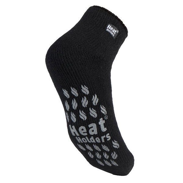 Heat Holders Mens Ankle Thermal Slipper Socks 6-11 UK LC Black / 1EA