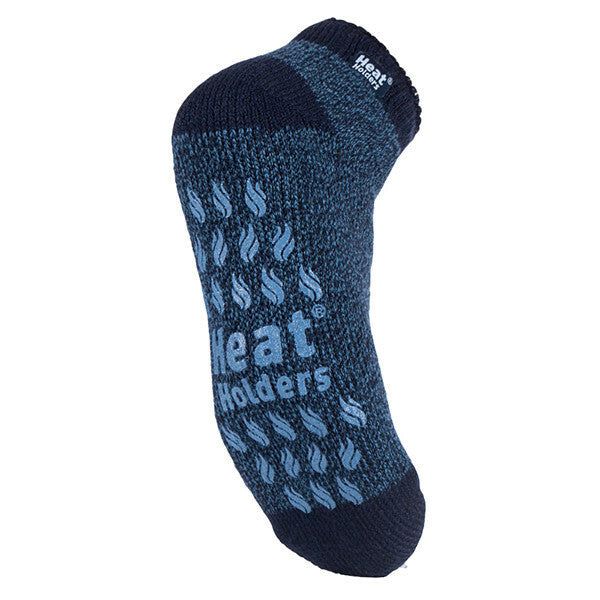 Heat Holders Mens Ankle Thermal Slipper Socks 6-11 UK LC Navy / Denim / 1EA