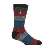 Heat Holders Mens Extra Thick Warm Thermal Socks 6-11 UK Black / Grey / Red (Milan) / 1EA