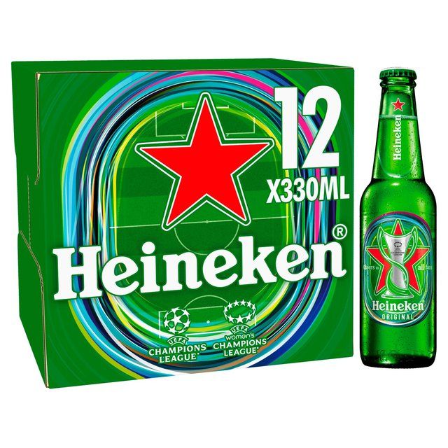 Heineken Lager Beer Bottles Chilled to Your Door 12 x 330ml
