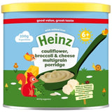 Heinz 6+mth First Steps Multigrain Cauliflower Broccoli & Cheese Porridge 200g