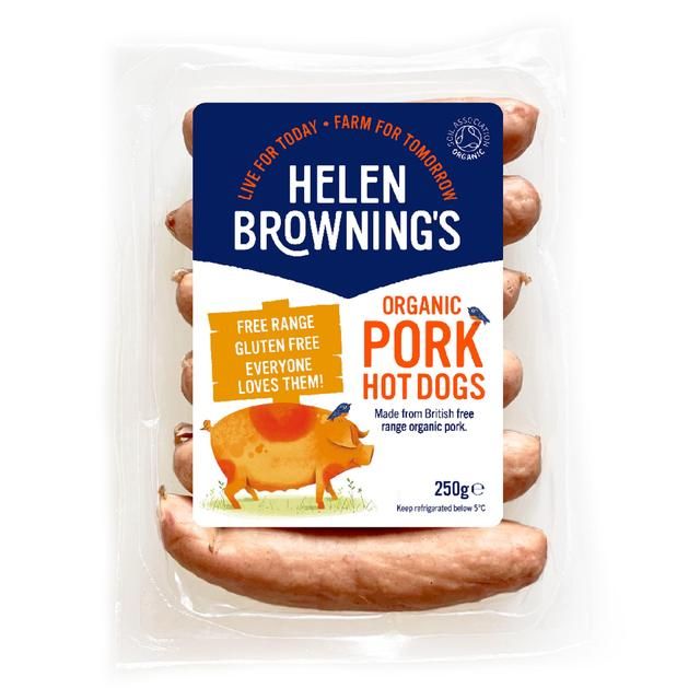 Helen Browning Organic Hot Dogs 250g